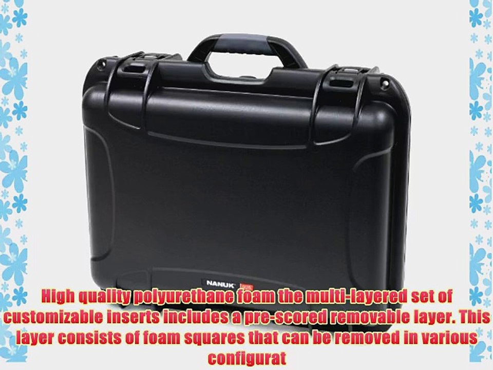 Nanuk 925 Case with Cubed Foam -Black