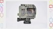 Woodland Camouflage Dark Forest Green Camo Waterproof Housing for GoPro Hero 3 3  4 White Silver