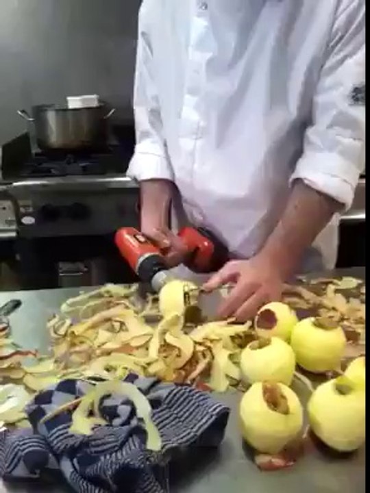 The cleaner of apples