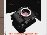 Gariz Genuine Leather XS-CHA7R Camera Metal Half Case for Sony Alpha A7S A7R A7 Black