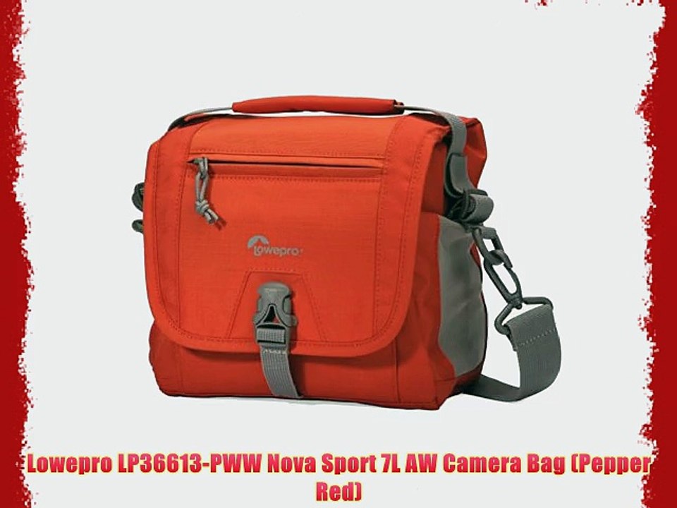 Lowepro LP36613-PWW Nova Sport 7L AW Camera Bag (Pepper Red)