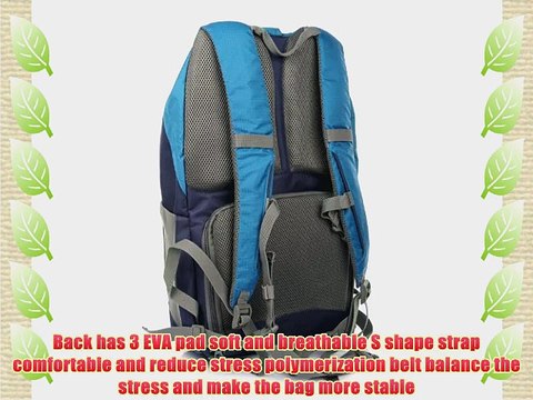 CADEN Anti-theft Waterproof Nylon Backpack Travel Camera Bag for Canon Nikon Sony DSLR Camera(Storage