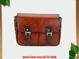 Koolertron Waterproof Vintage fashionable PU Leature DSLR Camera Bag Shoulder Messenger Bag
