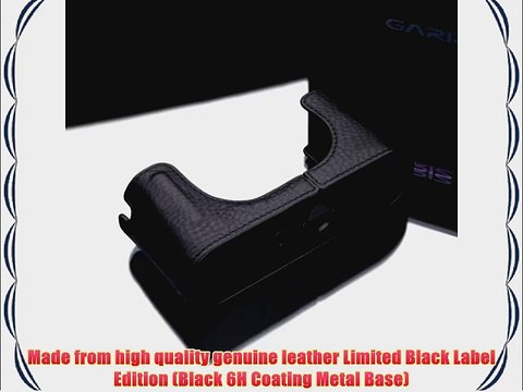 Gariz Black Label Genuine Leather BL-LCMBK Camera Metal Half Case for Leica M Black