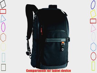 VANGUARD Quovio 44 Sleek Backpack for Professional DSLR (Black)