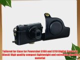 MegaGear Ever Ready Protective Black Leather Camera Case Bag for Case for Canon Powershot S100