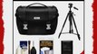 Nikon Deluxe Digital SLR Camera Case - Gadget Bag with Nikon 60 Tripod   Cleaning Kit for D7000