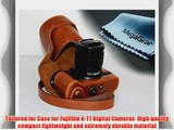 MegaGear Ever Ready Protective Leather Camera Case Bag for Fujifilm X-T1 with 18-55mm (Light