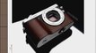 Gariz Genuine Leather XS-CHGX7BR Camera Metal Half Case for Panasonic LUMIX DMC-GX7 GX7 Brown
