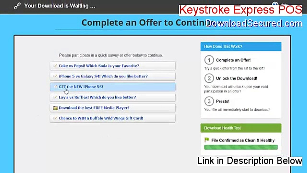 Keystroke Express POS Download - Instant Download (2015)