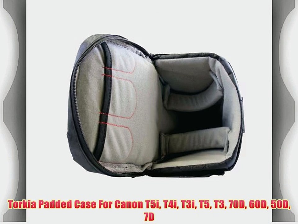 Torkia Padded Case For Canon T5i T4i T3i T5 T3 70D 60D 50D 7D