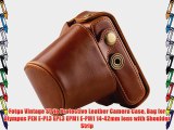Fotga Vintage Style Protective Leather Camera Case Bag for Olympus PEN E-PL3 EPL3 EPM1 E-PM1