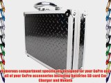 DURAGADGET Protective Contemporary Aluminium Flight Case With Shock Absorbing Custom Foam Interior