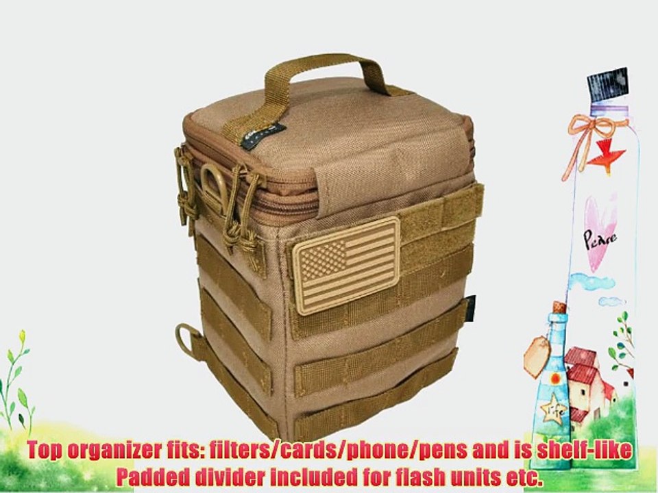 Hazard 4 forward Observer SLR Padded Camera Bag with Molle Coyote
