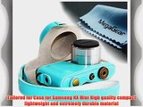 MegaGear Ever Ready Protective Leather Camera Case Bag for Samsung NX Mini 9-27mm (Blue)