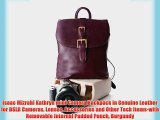 Isaac Mizrahi Kathryn mini Camera Backpack in Genuine Leather for DSLR Cameras Lenses Accessories