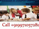 9971057281 -Distance education Post Graduation courses
