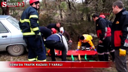 Soma'da trafik kazası: 7 yaralı