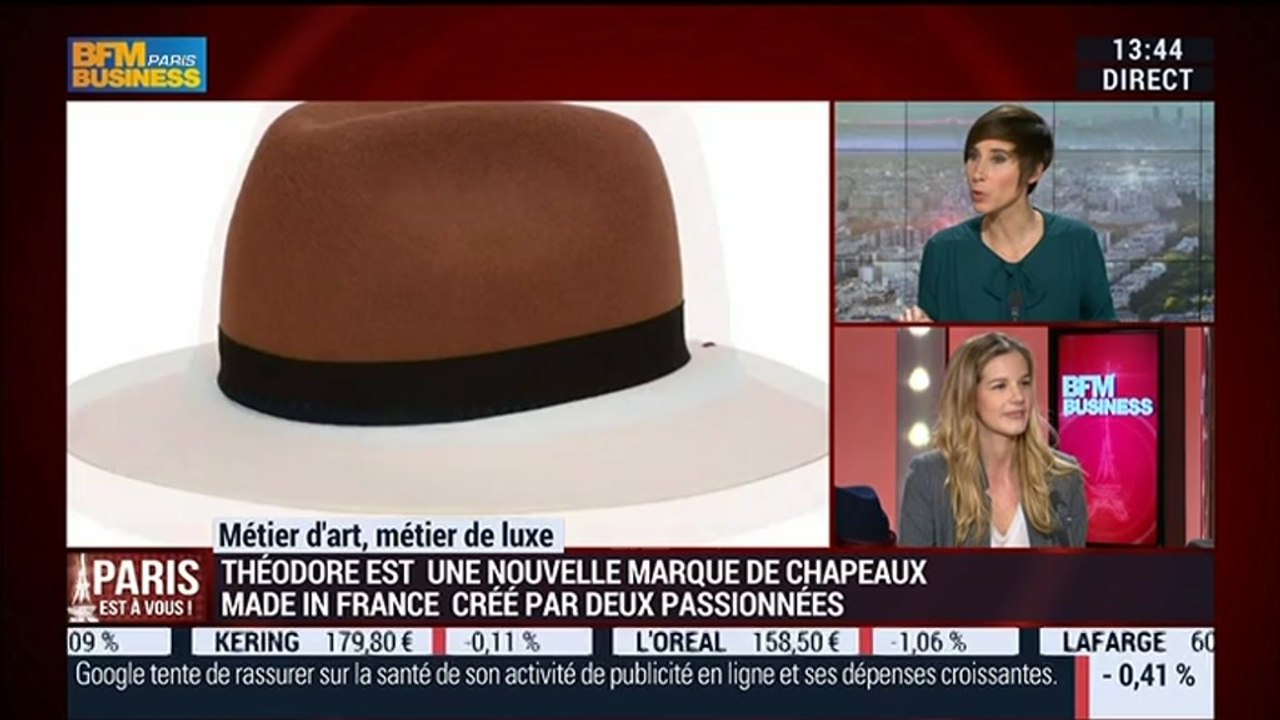 Métiers d'art, Métiers de luxe: Créateur de chapeaux, Aude Lablancherie –  30/01 - Vidéo Dailymotion