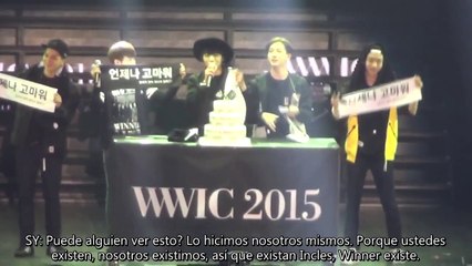 WINNER WWIC Seul regalo para las fans