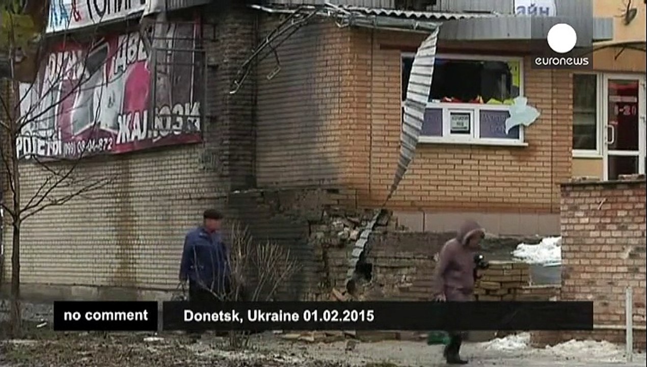 Shelling continues in Donetsk, Ukraine