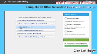 PDF Password Remover Free Download - Download Now (2015)