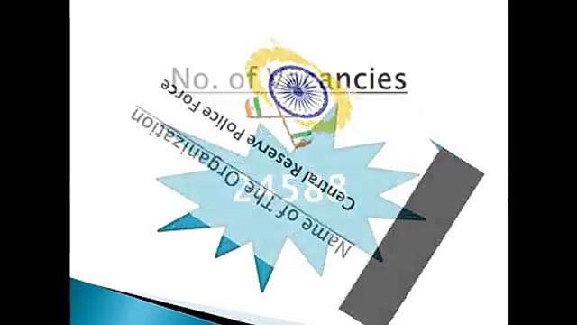 Central Reserve Police Force (CRPF) Jobs 2015 - Latest Notice For 24588 Vacacies