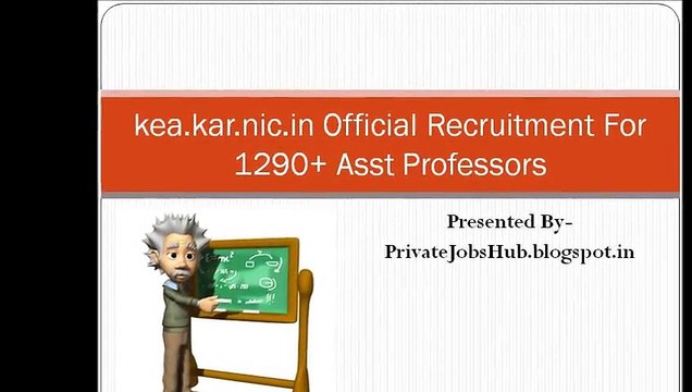 kea.kar.nic.in Official Recruitment For 1290+ Asst Professors