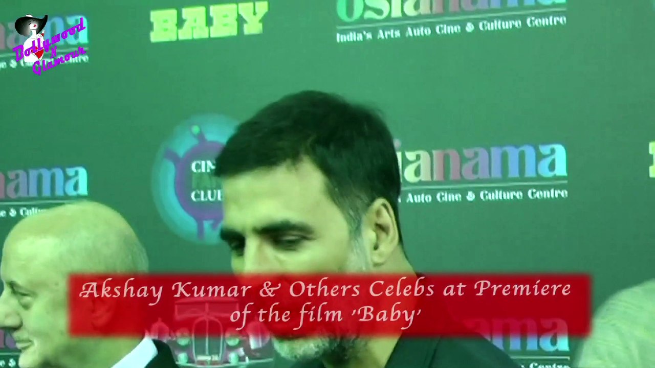 Akshay Kumar & Others Celebs at Premiere  of the film 'Baby'