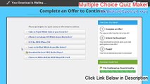 Multiple Choice Quiz Maker Cracked (multiple choice quiz maker free 2015)