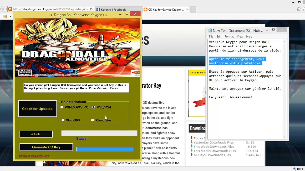 Télécharger  Dragon Ball Xenoverse Key (Steam, Xbox One, Xbox 360, PS3 PS4)