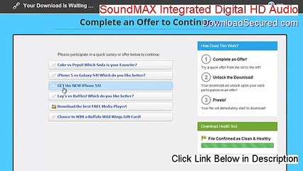 SoundMAX Integrated Digital HD Audio Serial (Download Now 2015)