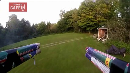 Ce mec canarde ses amis avec un drone