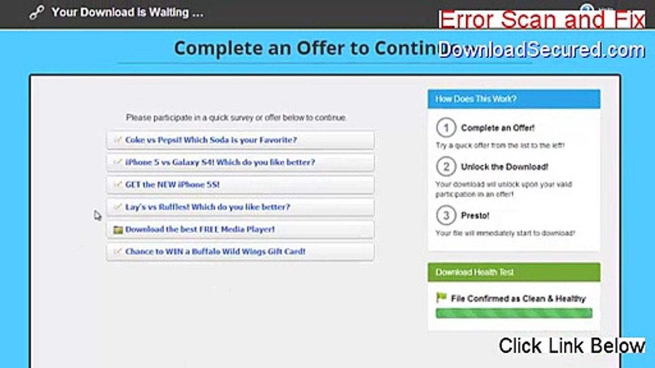 Error Scan and Fix Full Download [Instant Download 2015]
