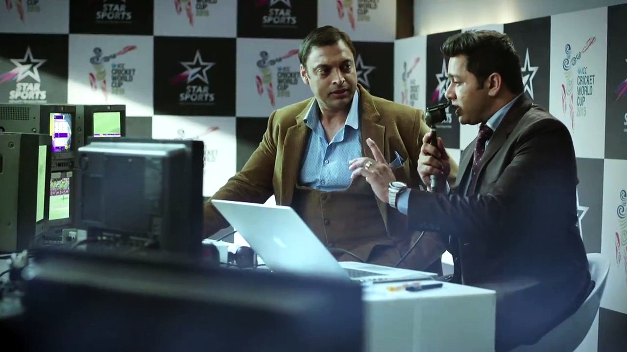 Promo of Amitabh Bachchan n Shoaib Akhtar in commentary for Pakistan Vs India World Cup 2015 match.
