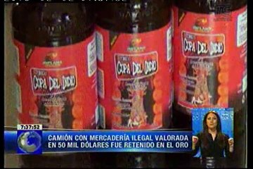 Disparan a camión que transportaba mercadería ilegal