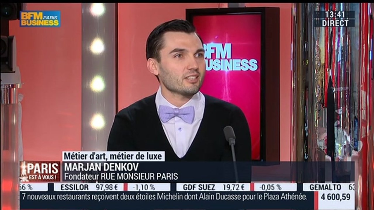 Métiers d'art, Métiers de luxe: Créateur de mobilier haut de gamme, Marjan Denkov – 02/02