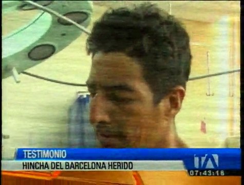 11 hinchas del Barcelona resultaron heridos tras el volamiento de un bus en la vía Cuenca-Loja