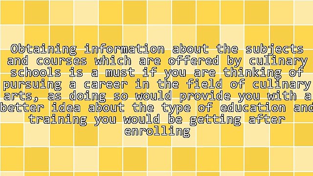 Subjects And Courses You Can Take At Culinary Schools