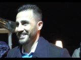 Napoli - Fabio Cannavaro festeggia sul lungomare prima di volare in Cina (02.02.15)