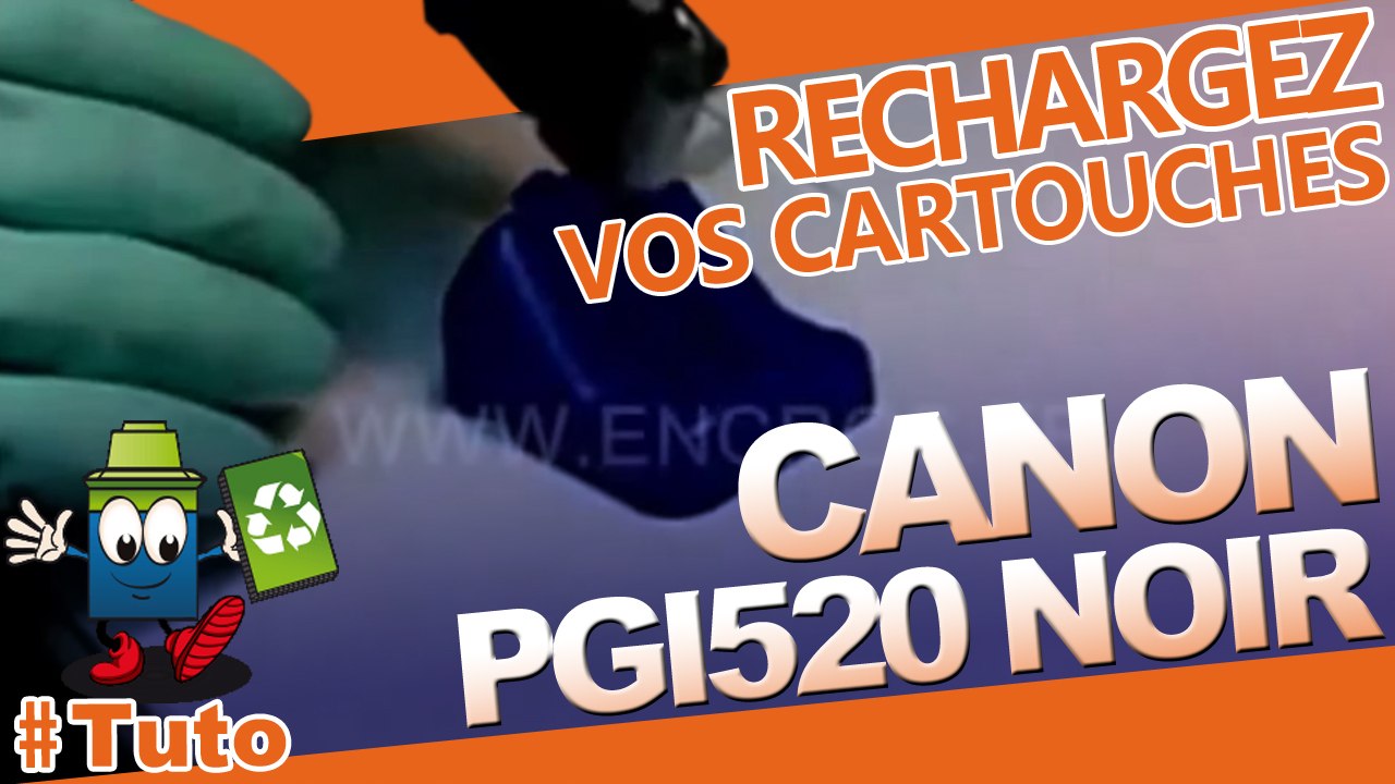 Comment recharger une cartouche Canon PGI-520 noire