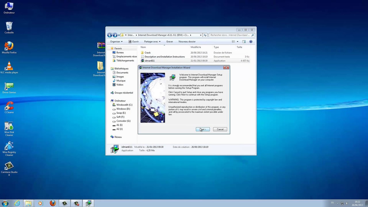 [TUTO] installer Internet Download Manager v6 + crack + serial