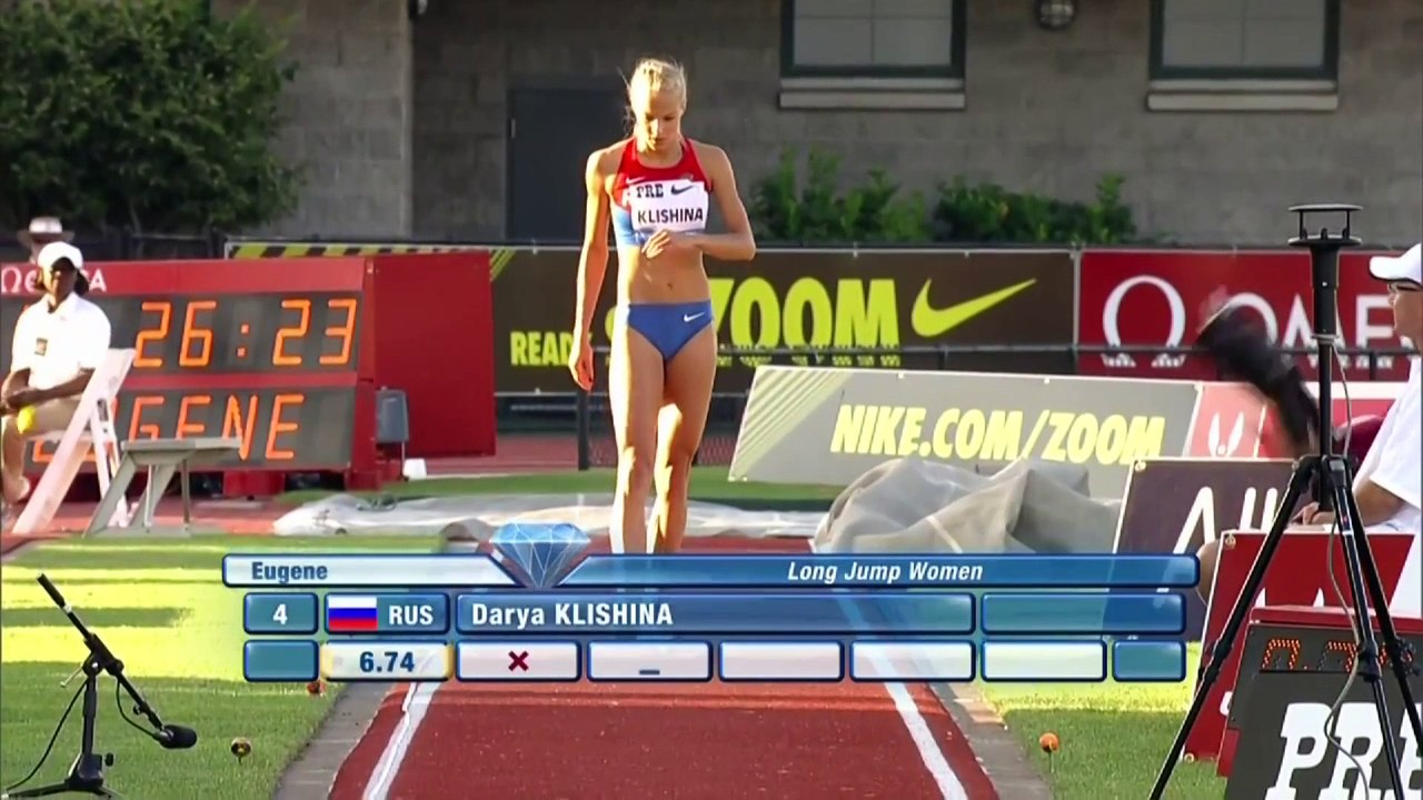 Darya Klishina Дарья Клишина 2014 6v Diamond League Eugene 30th (English)