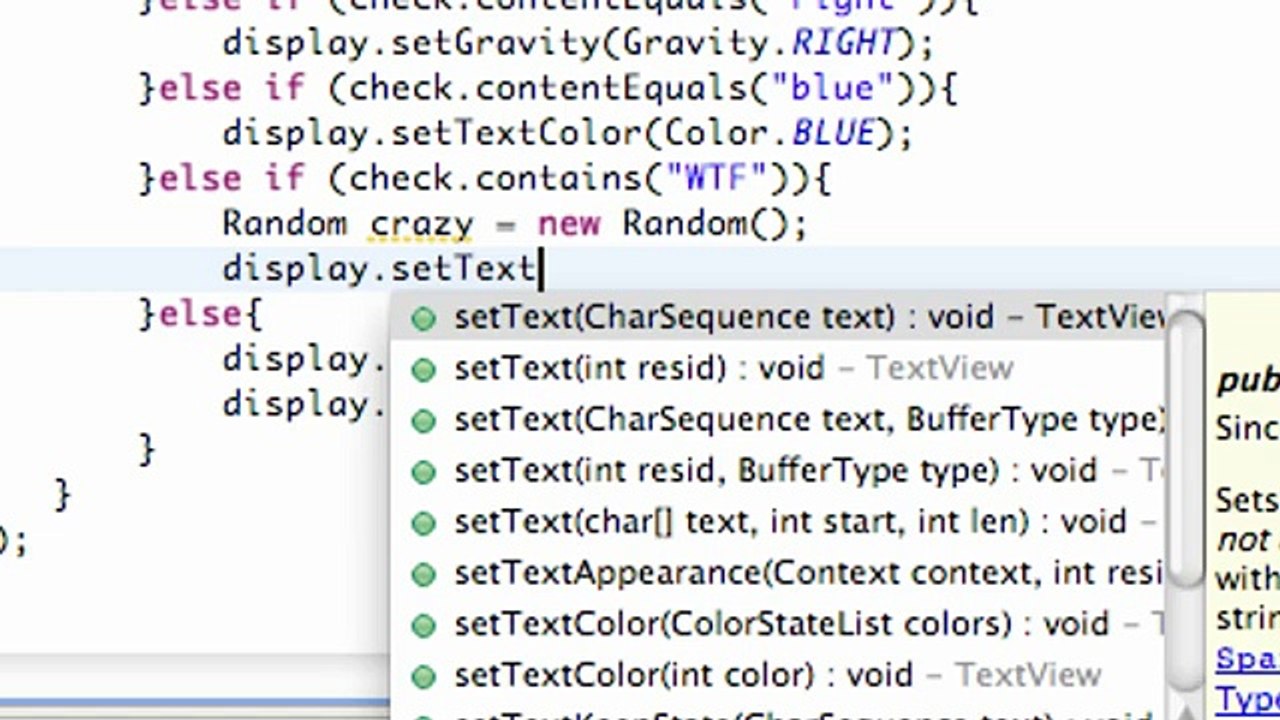 Android Application Development - 31 - Wheres the Fridge, thats Random