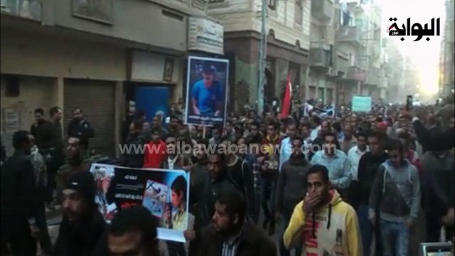 جنازة شهيد العريش تتحول لمظاهرة ضد الإرهابية في بلقاس