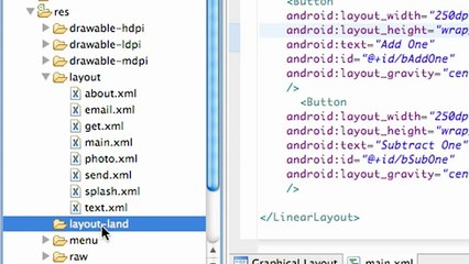 Android Application Development - 59 - Altered Landscape Layout