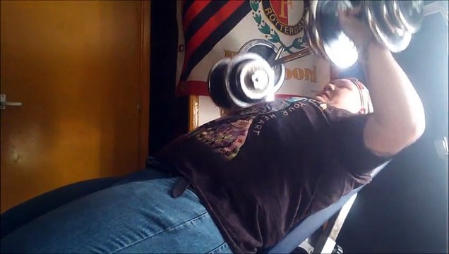 bench incline 150 lbs dumbells