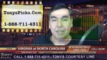 North Carolina Tar Heels vs. Virginia Cavaliers Free Pick Prediction NCAA College Basketball Odds Preview 2-2-2015
