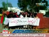 Protest at District press club chiniot against MQM workers Extrajudicial killing in Karachi