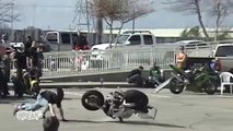 Wheelie Fail - Motorcycle Flips Without Rider